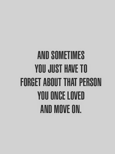 Forget and move on!